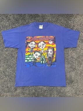 Vintage Coal Chamber Shirt Men’s XL Blue Cartoon Graphic Band Tultex 90s 2000s